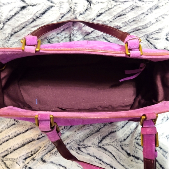 Suede Coach satchel AUTHENTIC - Picture 4 of 4